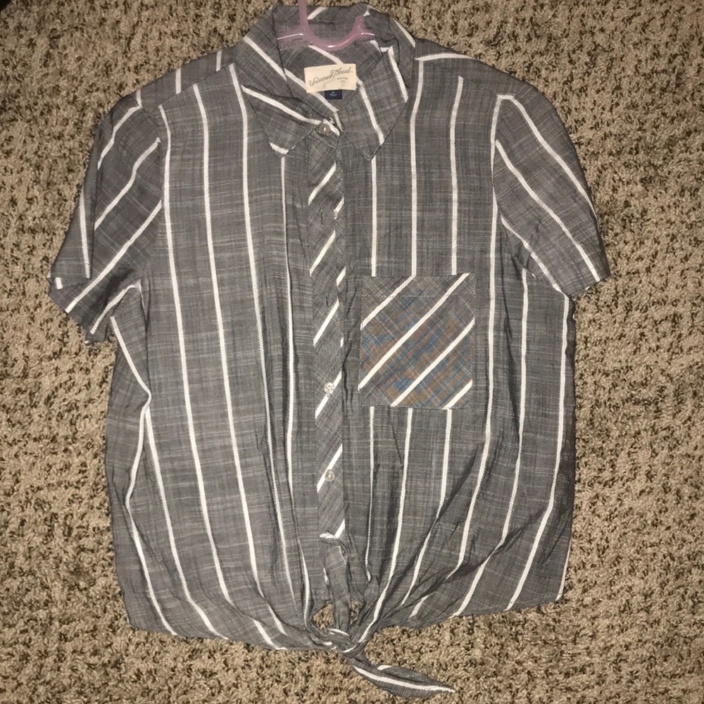 Tie front button down!